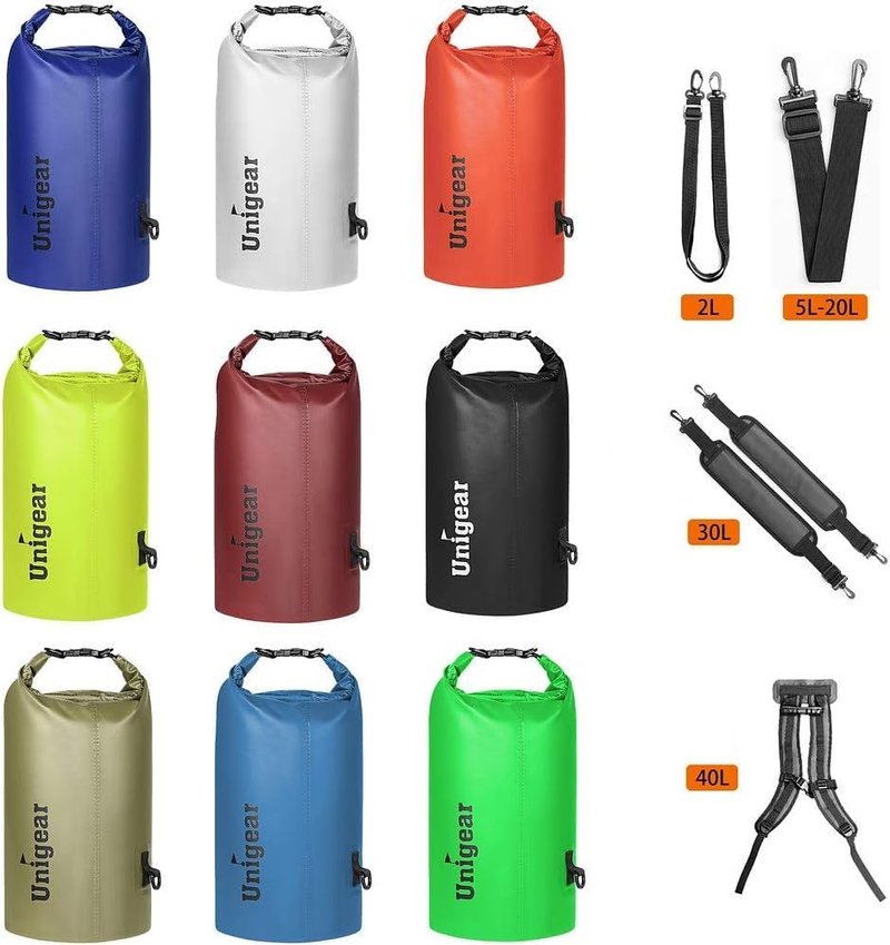 Waterproof Dry Bag - Lightweight Floating Dry Bags for Kayaking, Fishing & Camping | 2L/5L/10L/20L/30L/40L Sizes