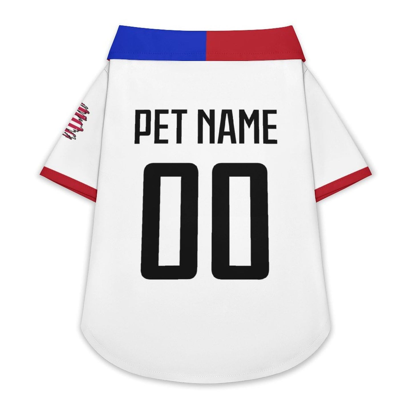 Custom Dog Shirt USA Soccer Shirt 23/24 Personalized Name Number Gifts for Pet Dogs Cats Shirts Puppy Kitten