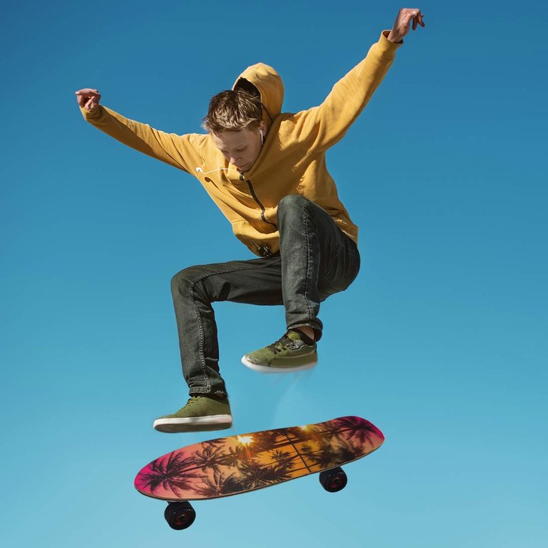 senya Skateboards Grip Tape Vintage Coconut Palm Tree At Sunset Longboards Griptape Sandpaper for Rollerboard