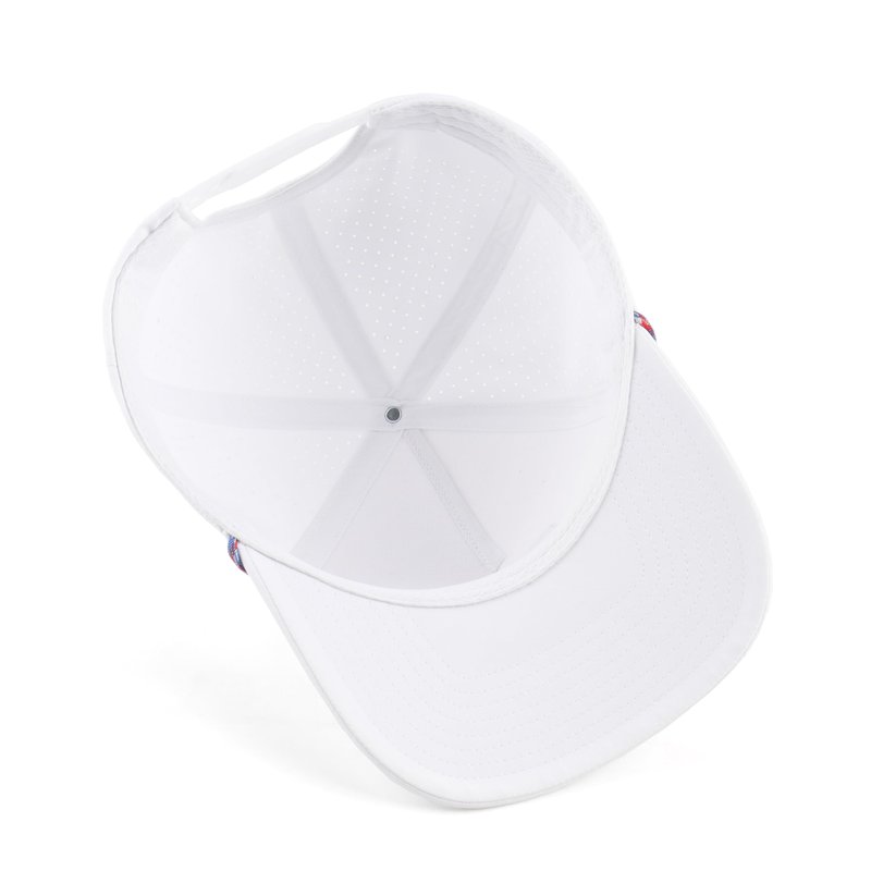 Old Glory American Flag Rope Hat: Golf Hat for Men and Women, One Size Snapback, White