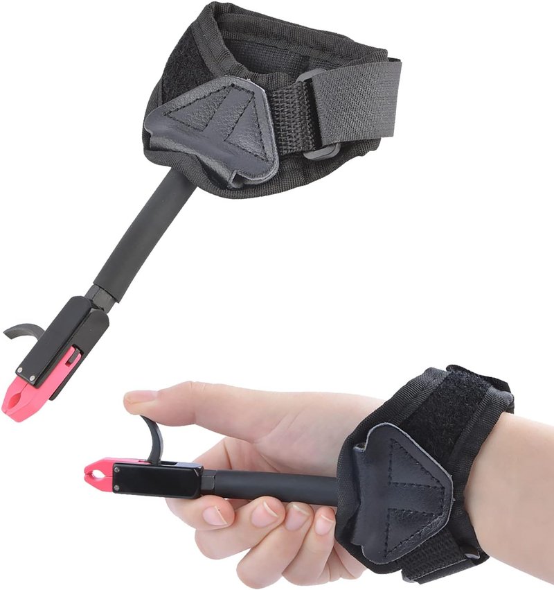 Archery Bow Release Aid - 360° Metal Pliers Jaws for Youth & Kids | Compound Wrist Release