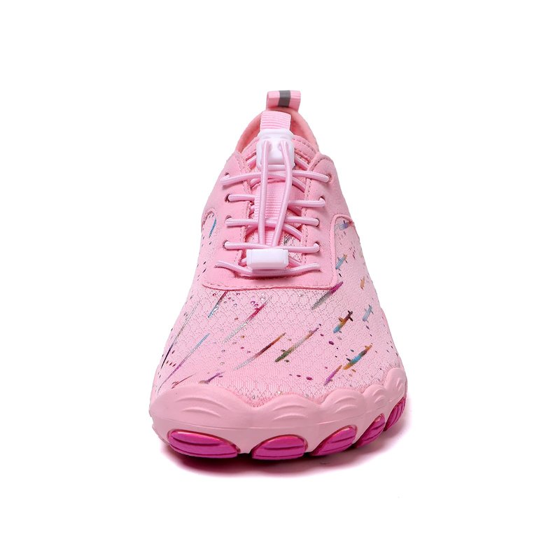 StoneLiquid Hike Barefoot Shoes for Women Men Waterproof Trail Running Healthy & Non-Slip Barefoot Footwear (Meteor-Pink, Adult, Women, 7.5, Numeric, US Footwear Size System, Medium)