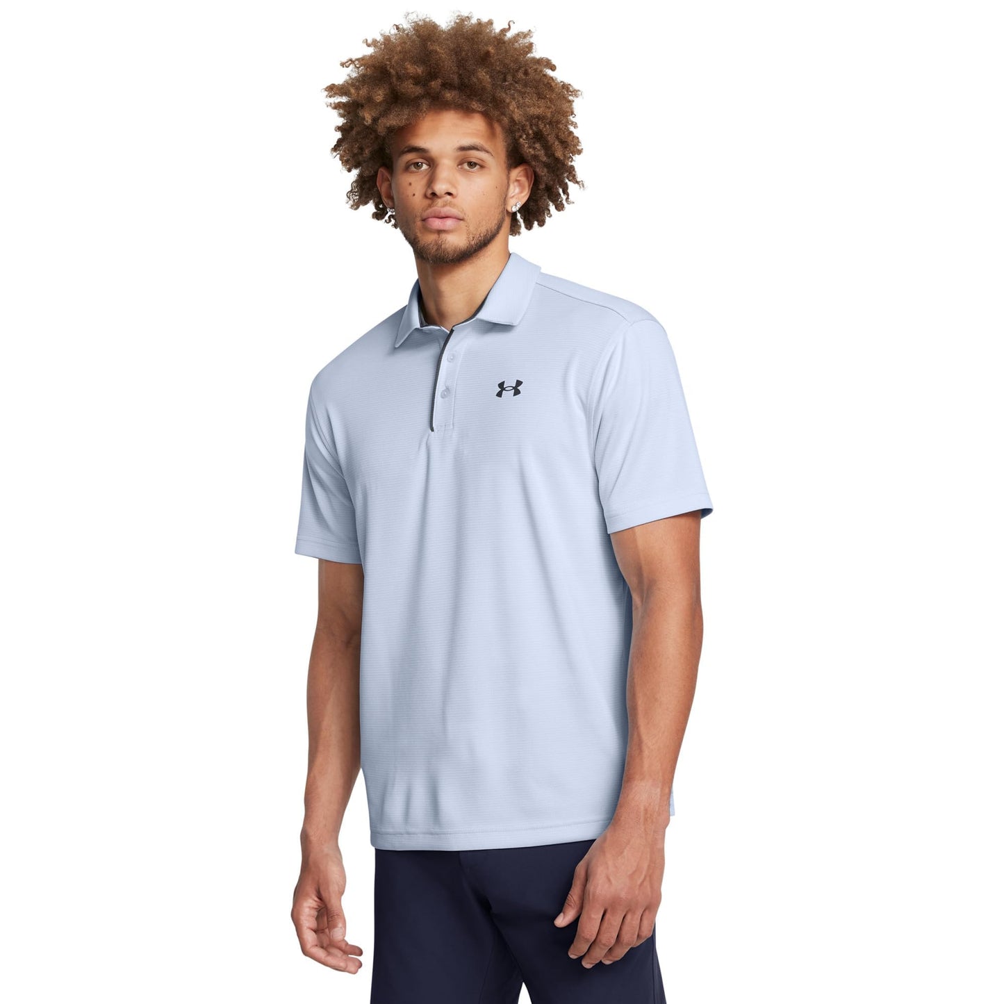 Under Armour Men's Tech Golf Polo, (470) Nimbus Blue / / Pitch Gray, Small