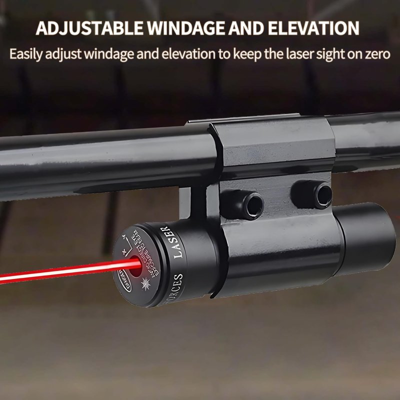 LECPECON Red Dot Laser Sights Compact Tactical Laser Sight Scope with Barrel Clamp Mount for Rifle Shot Gun 2PACK