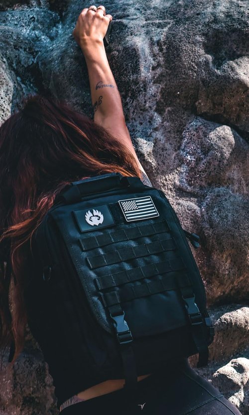 TORCH MOLLE Urban Commuter Backpack Laptop Bag Rucksack for Hiking Cycling Crossfit Light Rucking EDC Gear V2 (Black)