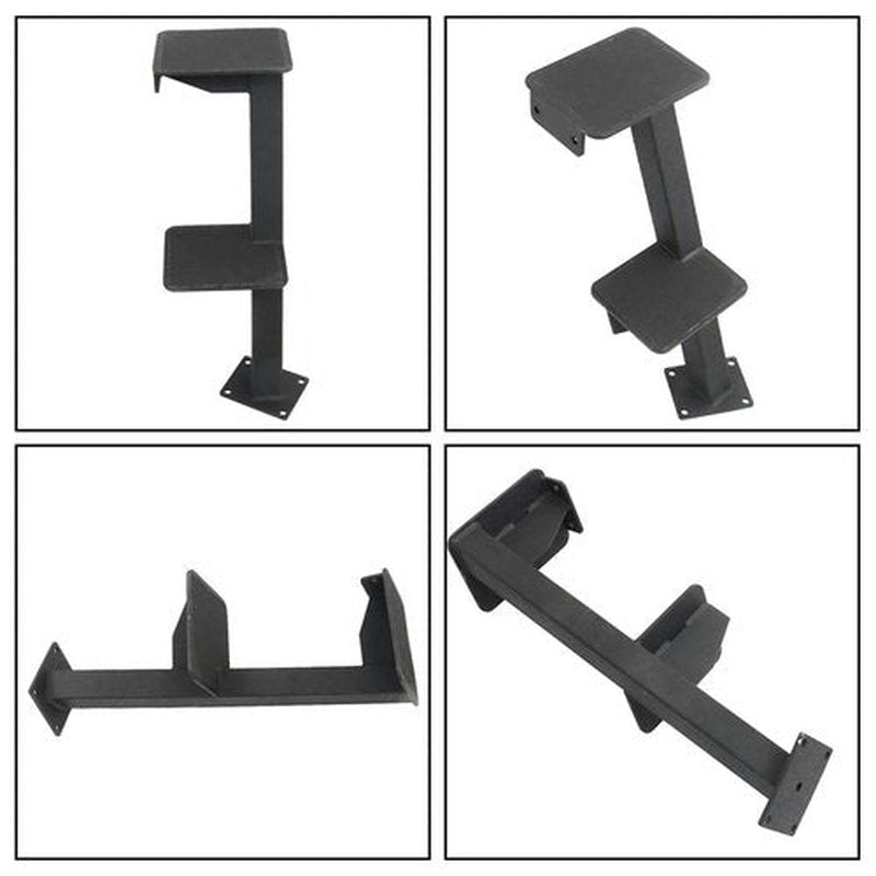 TJHSM 2 Steps Boat Trailer Steps with Handle Replacement for Bass Boats