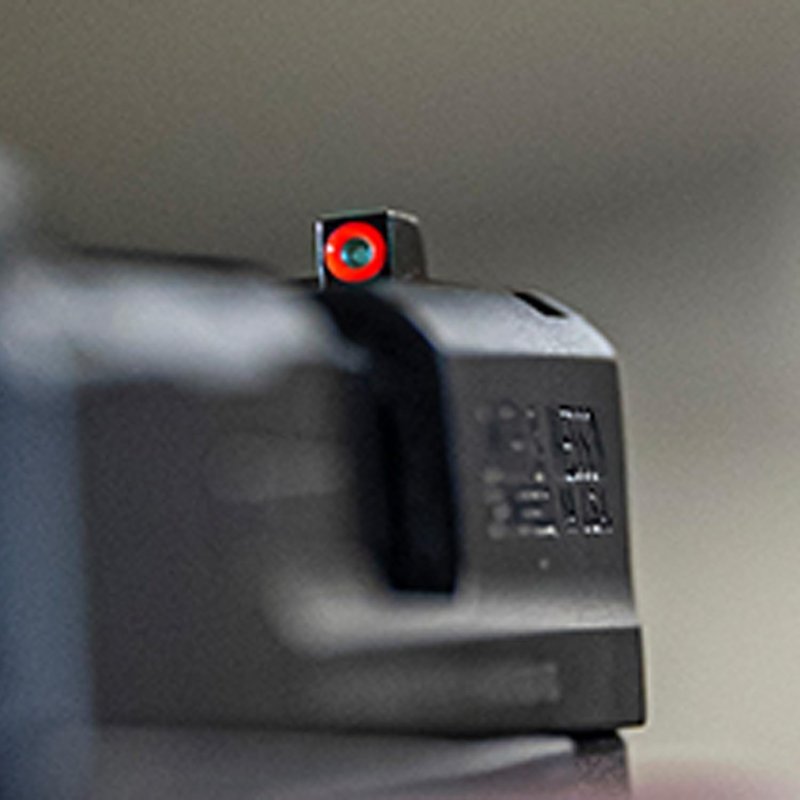 AMERIGLO i-Dot Front & Rear Simple Design Quick and Easy to Align Night Sight Set - Compatible with Glock Model Gen 5 9mm/.40, Green Tritium, LumiGreen Outline