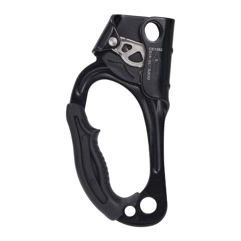 SOB Hand Ascender Left and Right, Rock Climbing Tree Arborist Rappelling Gear Equipment Rope Clamp for 10~13MM Rope (Left Black+Right Orange)