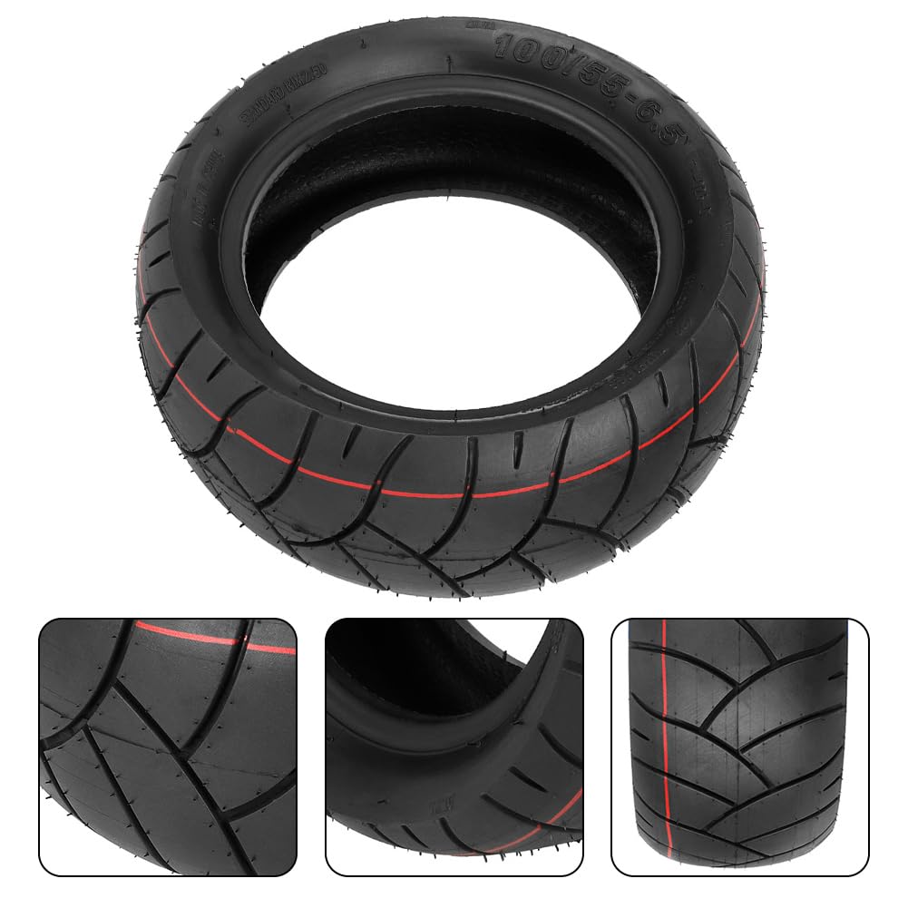 11 inch Electric Scooter Tubeless Tire 90/65-6.5 Tubeless Tires 100/55-6.5 Tubeless Tyre For Modified Electric Scooter Replacement Wheel