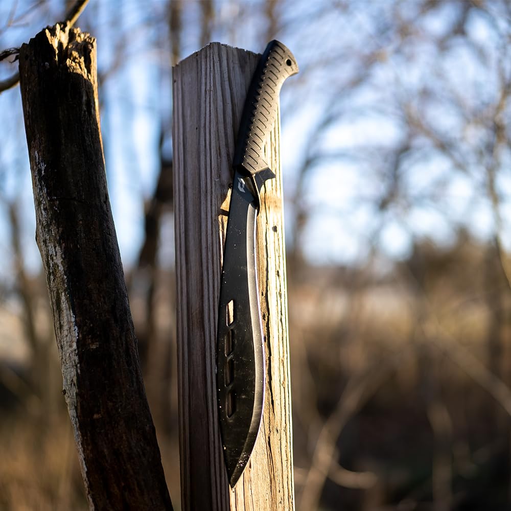 Schrade Delta Class Decimate Kukri Machete with Stainless Steel Blade for Outdoor Survival