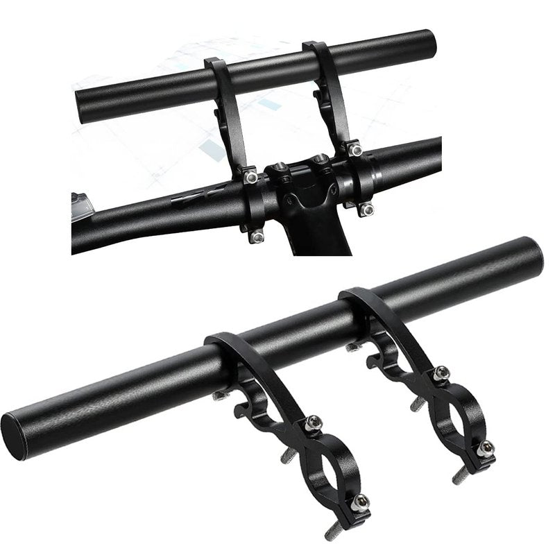 Bike Bicycle Double Handlebars Extender Extension,11.8 inches/30CM Aluminum Alloy Super Long Bike Bracket Accessories,for Bike Mounts,Bicycle Extender Bars,for 20mm-32mm Bars Caliber