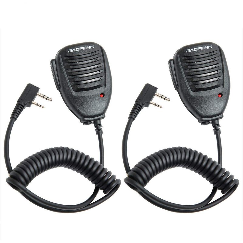 BAOFENG Microphone Police Walkie Talkie Mic Accessories Ham Radio Speaker Mic for Baofeng UV-5R Mini BF-F8HP Pro 5RM UV-32 DM-32 GM21 UV-5G Plus GM-15PRO GM-5RH K5PLUS AR-152 Quansheng UV-K5 8