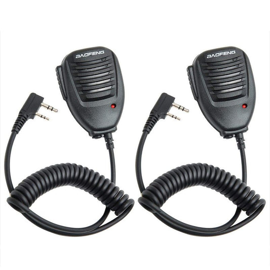 BAOFENG Microphone Police Walkie Talkie Mic Accessories Ham Radio Speaker Mic for Baofeng UV-5R Mini BF-F8HP Pro 5RM UV-32 DM-32 GM21 UV-5G Plus GM-15PRO GM-5RH K5PLUS AR-152 Quansheng UV-K5 8