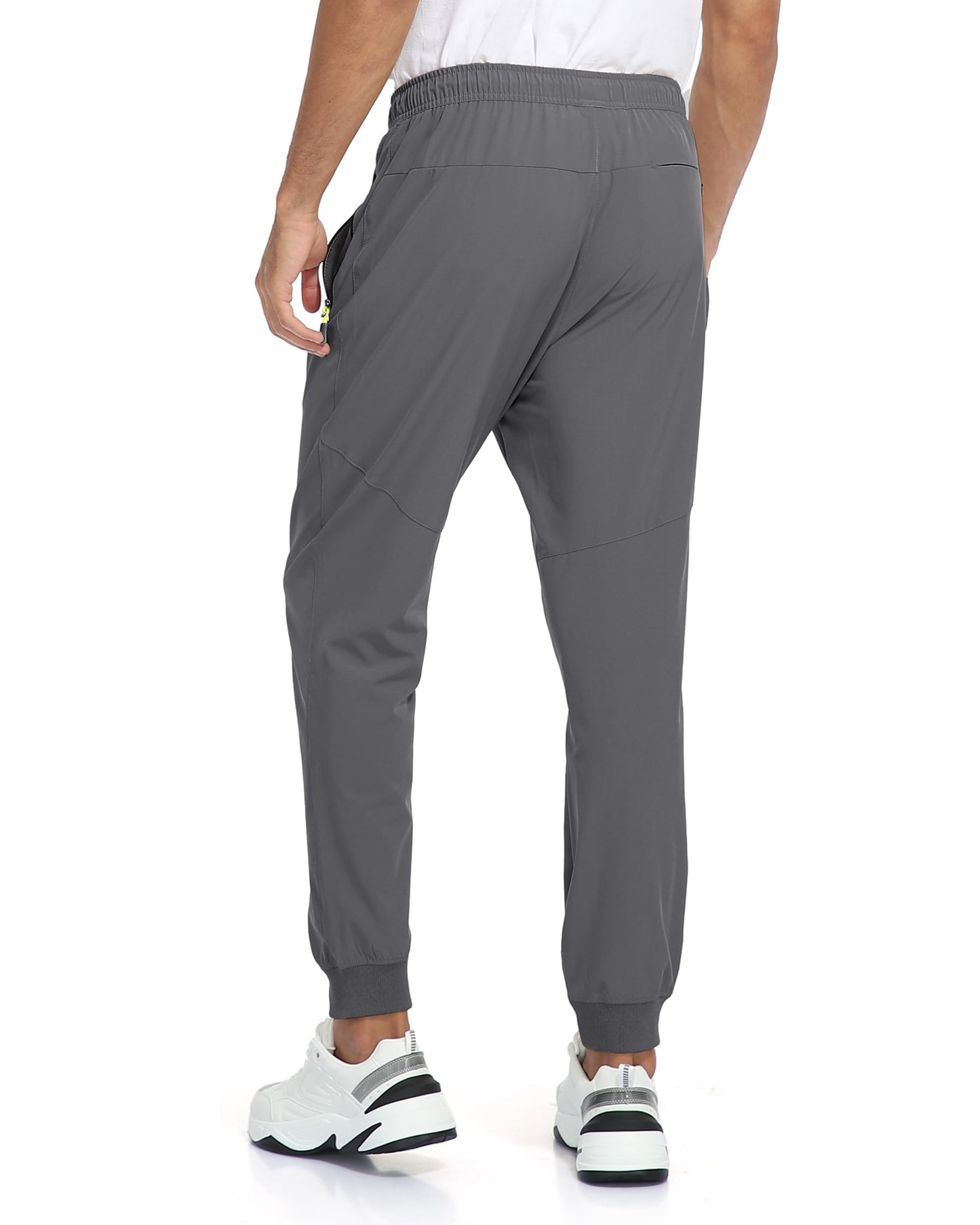 Rapoo Mens Jogger Pants Sweatpants Athletic Workout Drawstring Elastic Waist Comfortable Summer Lightweight Quick Dry Polyester Pants for Men Jogging with Pockets Navy XL/28
