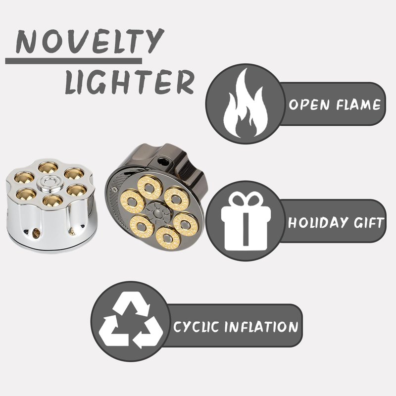 ZIPBIOCE Ace of Spades Toker Poker Design Lighter，Unique Cool Windproof Adjustable Flame Lighters，Refillable Butane Lighter，Creative Mini Funny Gifts for Men Women(Without Butane Gas) (19)