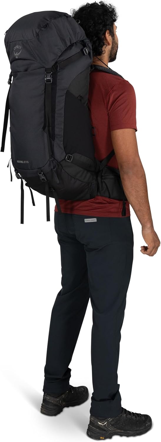 Osprey Kestrel LT 65L Men's Backpack - Lightweight Waterproof Hiking & Camping Bag | Rays Blue