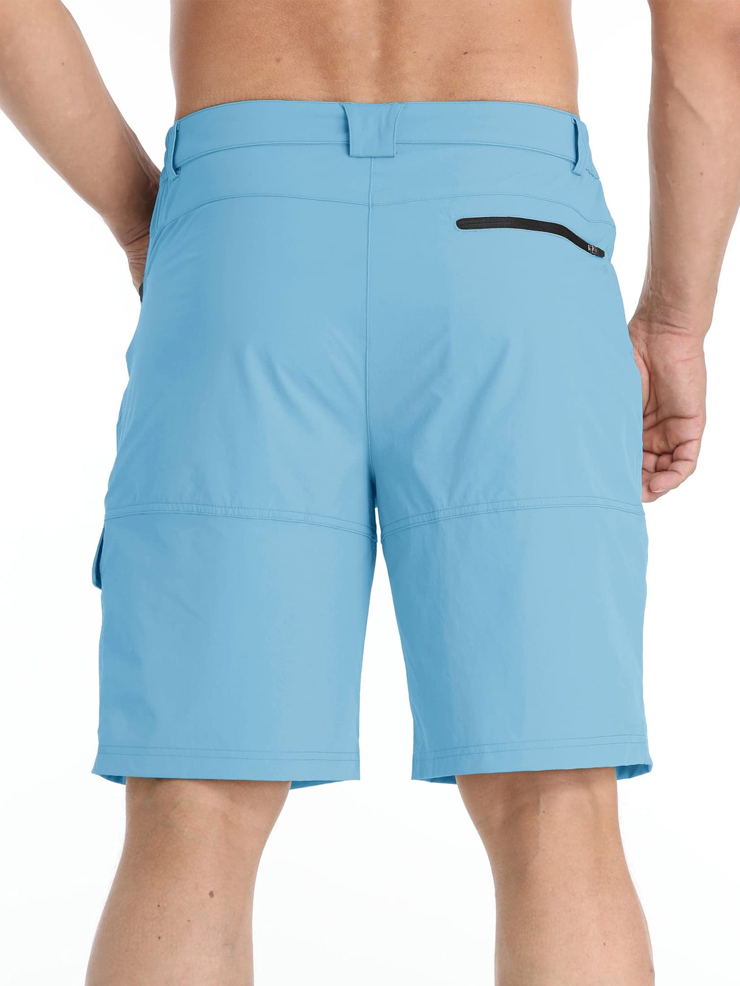 TACVASEN Mens 10" Hiking Shorts Golf Outdoor Casual Dress Fishing Cargo