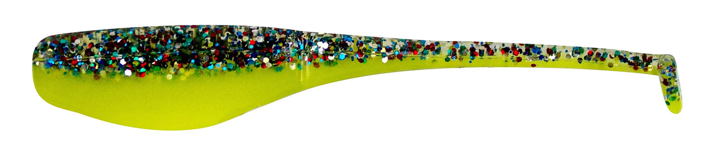 Bobby Garland Baby Shad Swim'R Soft Plastic Fishing Lure, Accessories for Freshwater Fishing, 2", 15 per Pack, Green Lantern