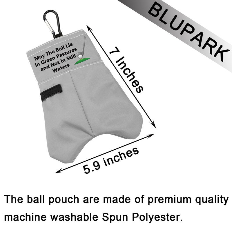 Funny Golf Ball Storage Bag Golf Lover Gift May The Ball Lie in Green Pastures Golf Ball Storage Bag for Golfer (May The Ball)