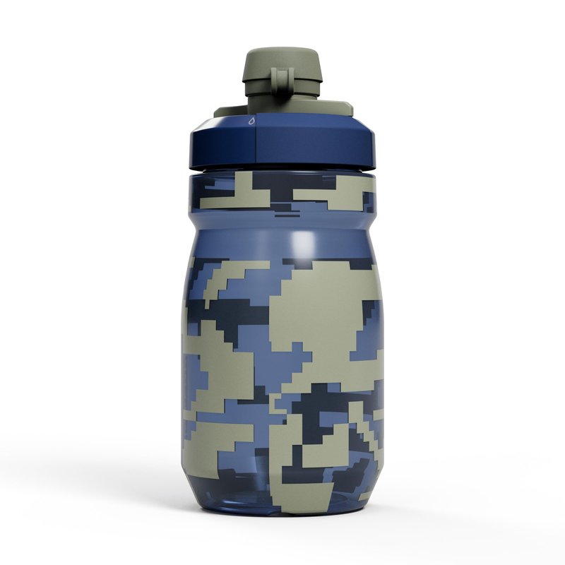 CamelBak Podium Dirt Series Bike Water Bottle, Mud Cap Protection for Clean Off‑Road Riding, 15oz, Deep Sea Digi Camo