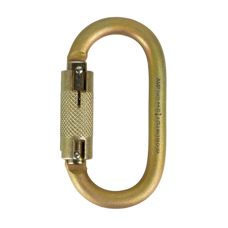 Fusion Climb OVATTI AUTO LOCK Carabiner - Industrial-Grade Steel, Locking Gate, Pin Nose, Oval Shape | Auto-Locking Mechanism for Enhanced Security | CE EN 12275 Certified, For heavy duty, constructio