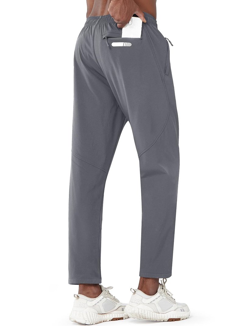 NORTHYARD Men's Fleece Lined Pant Winter Warm Sweatpant Wind Cold Weather Pants Running Athletic Workout Gym Joggers SMOKEGREY L