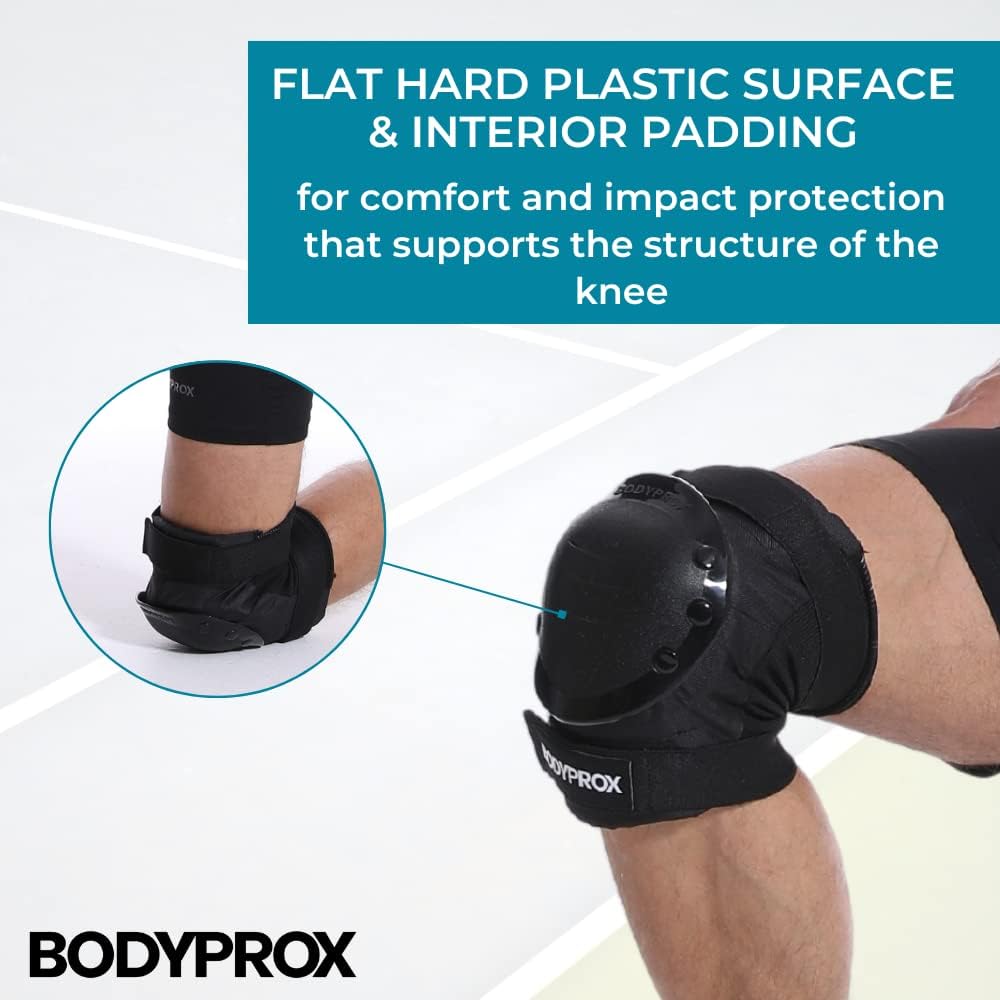 BODYPROX Knee Pads, Elbow Pads & Wrist Guards Set - Protective Gear for Inline Skating, Skateboarding & BMX