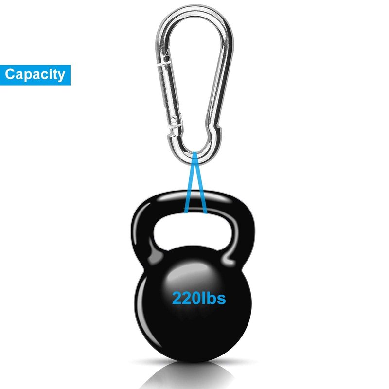 100 Pack 2 Inch Spring Snap Hook M5 Carabiner Clip Galvanized Steel 2In Small Silver Quick Link Clip Keychain for Camping, Hiking, Outdoor and Gym, M5 Bulk Heavy Duty Carabiner Clips