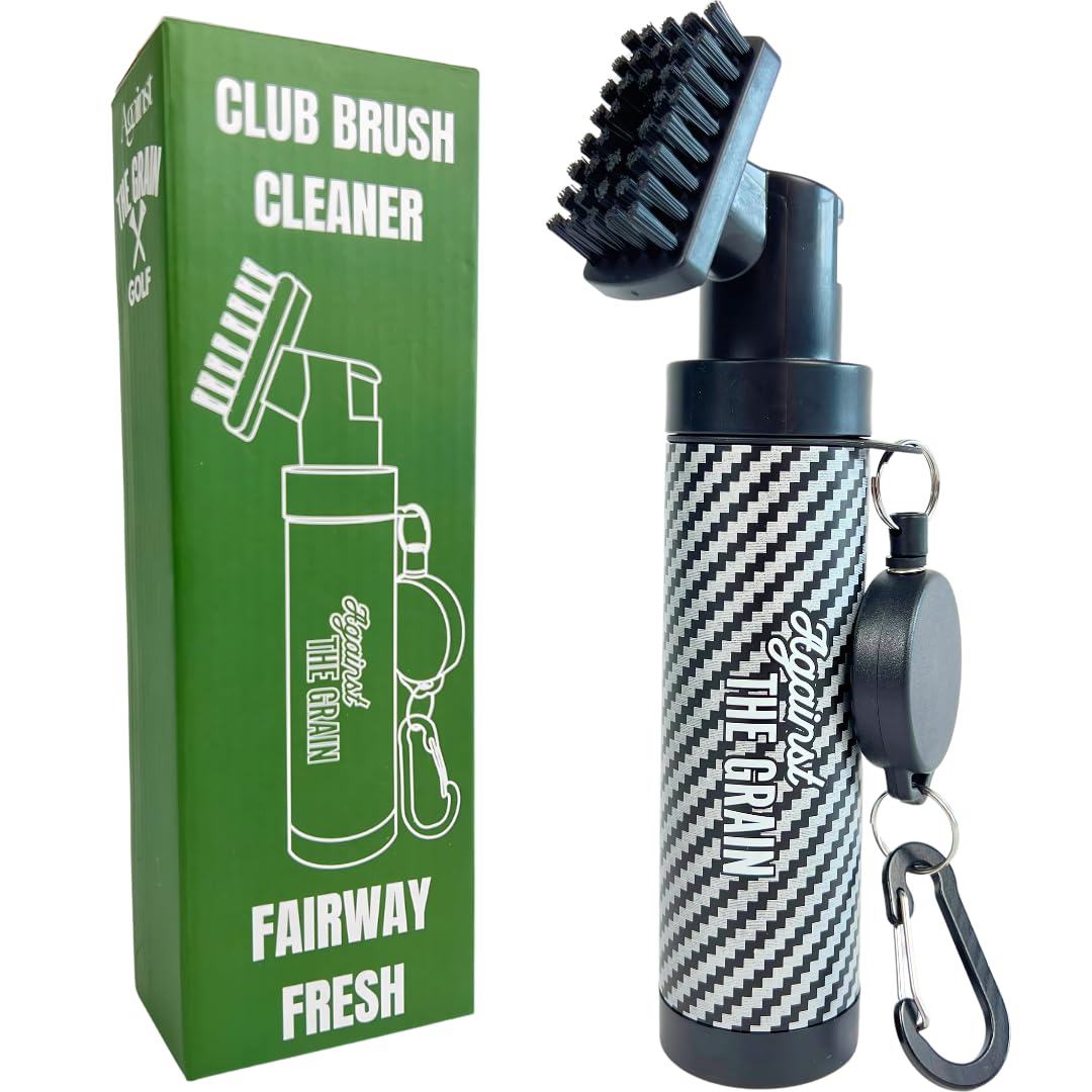 Pro Golf Club Brush Cleaner with 5oz Water - Golf Club Cleaner Brush with Water, Retractable Golf Club Brush, Golf Cleaner Brush, Golf Brush and Groove Cleaner, Golf Club Scrubber, Golf Water Brush