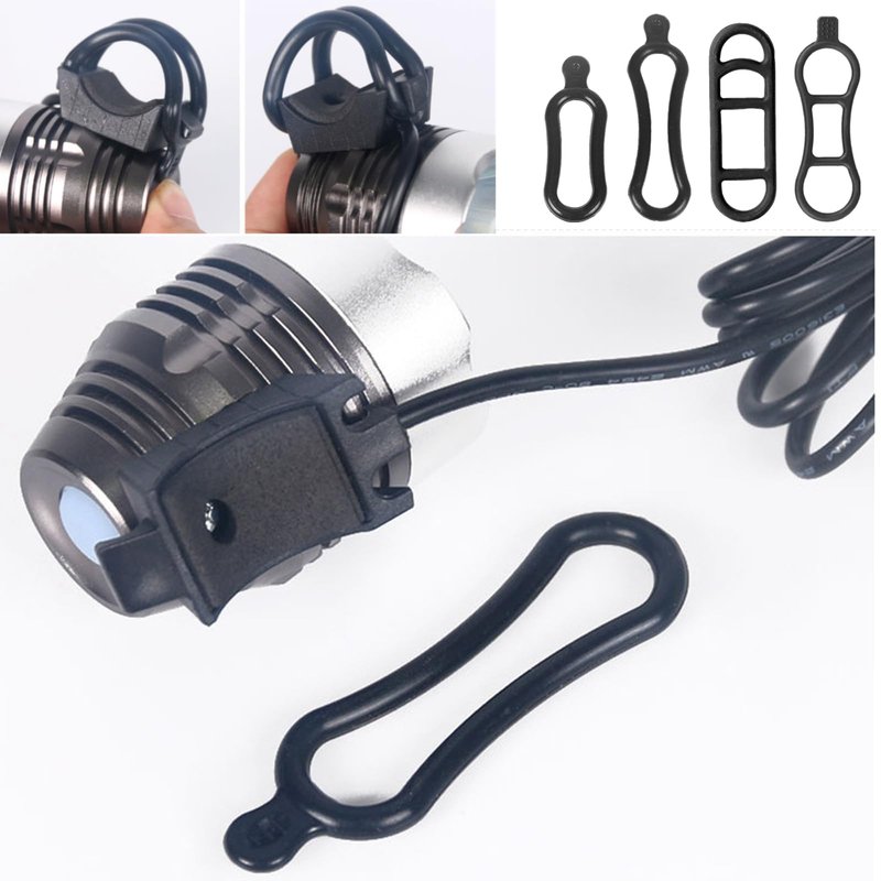 YTRUOYI 12 Pcs Bicycle Light Straps, Bike Rubber Strap Replacement Bike Flashlight Mount Band Cycling Rubber Bands for Flashlights Cell Phones Speaker Lights Holder Bicycle Handlebar Bicycle Light