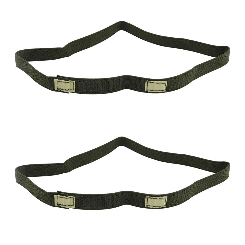 Ruiwaer 2PCS Green Tactical Helmet Strap Reflective Camo Strap Helmets Band Reflective Camo Helmet Band Straps for M1 M88 Helmet
