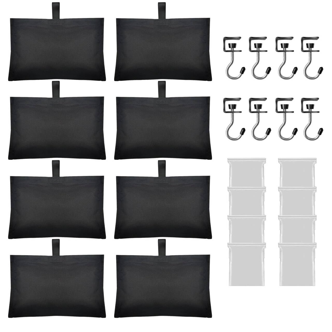 Boat Cover Sand Bags Weights, Weighted Bags Fit for Boat Mooring Covers Car RV Cover, 900D Marine Grade Sand Bags for Weight, Windproof Weighted Sandbags Tarp Weights & Tarp Clip Boating Accessories