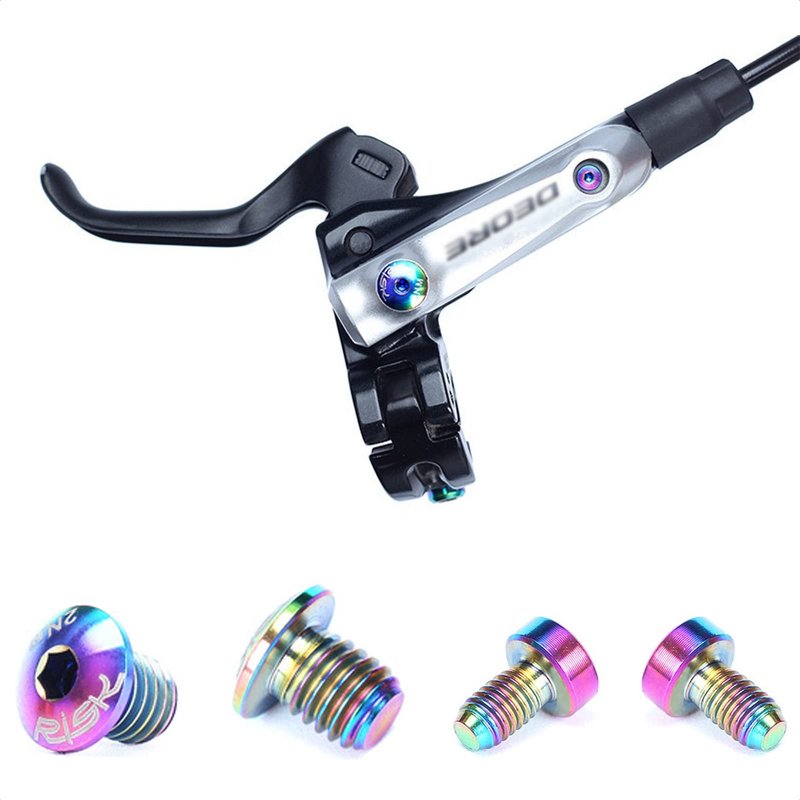 KIEVODE Titanium Brake Hardware Screw Kit for Shimano XTR, XT, SLX, Deore - M615, M675, M785, M7000, M8000, M9000, M9020 and More