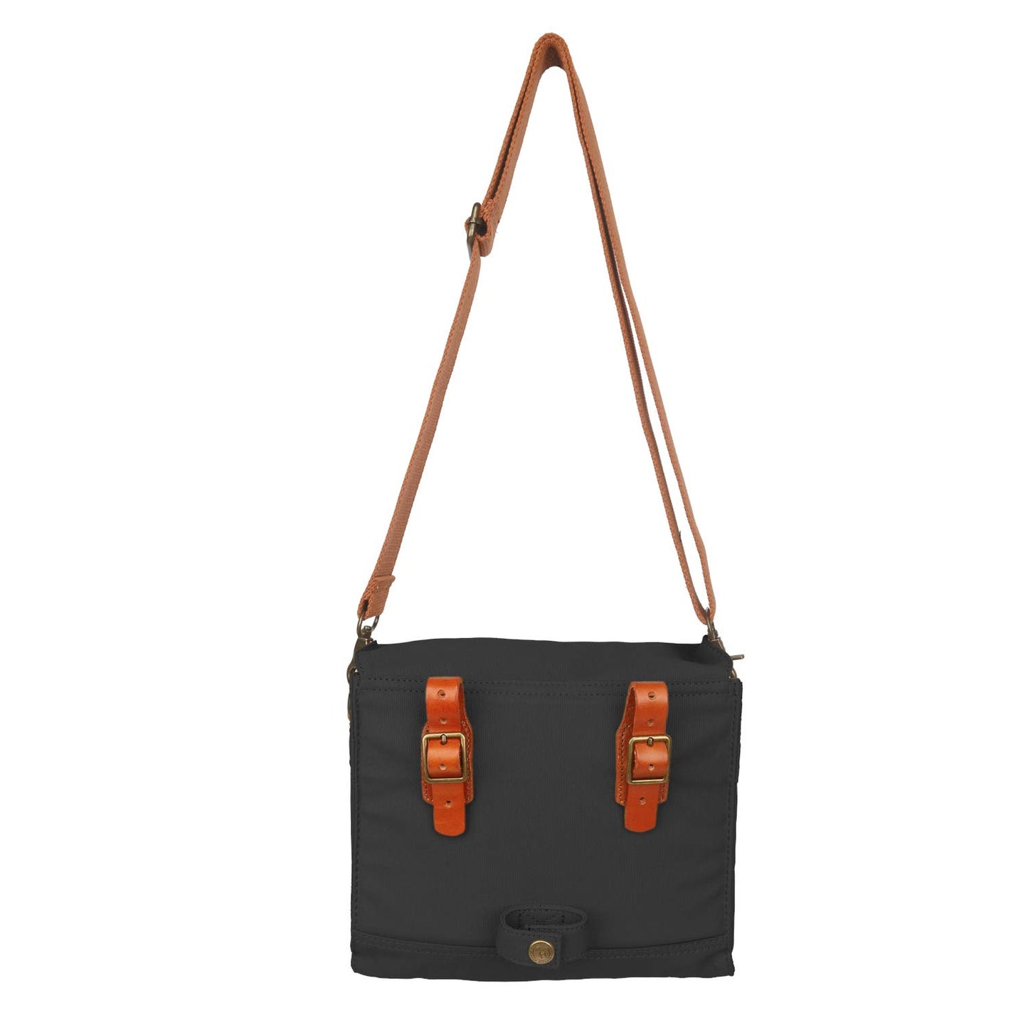 TOURBON Canvas Cycling Bike Handlebar Bag Bicycle Saddlebags Shoulder Messenger Storage (Black)