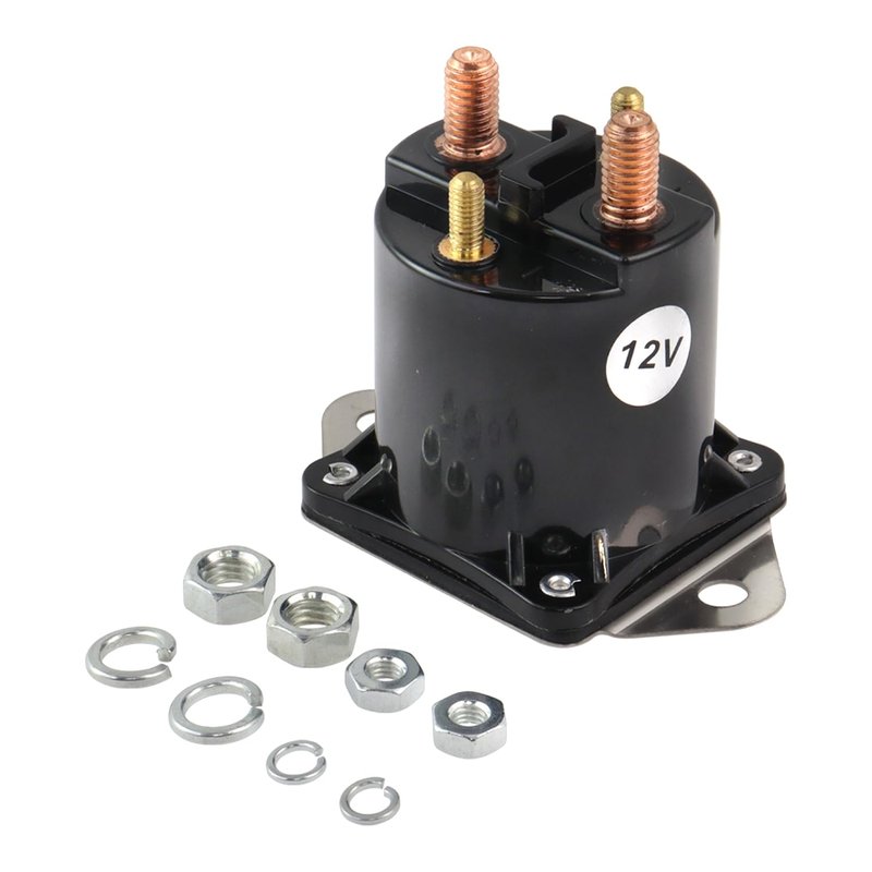 TXRXIZ Golf Cart Solenoid 12V Solenoid Relay Compatible with Club Car DS & Precedent 1984-up Gas Golf Cart 4 Terminal Starter Relay Replaces Part Number 1013609 435-154 1012275 1117 LPL6003