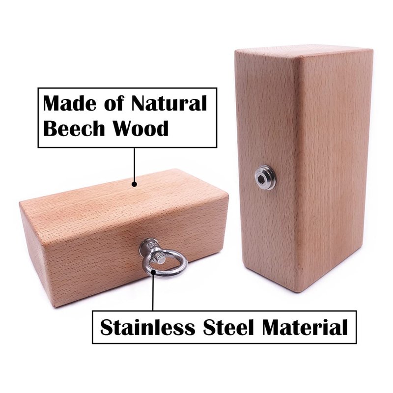 Lights Mountain Wooden Pinch Block Grip Hand Grip Workout Climbing Power Grip Forearm Finger Exerciser Strength Training Strengthener Equipment