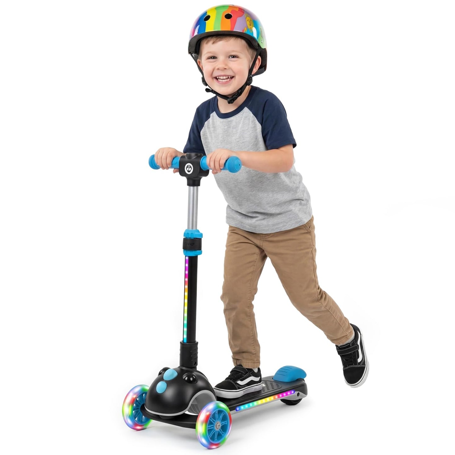 Gotrax SK1 Foldable Electric Scooter, 3 Wheels for Kids Ages 4+, Gifts
