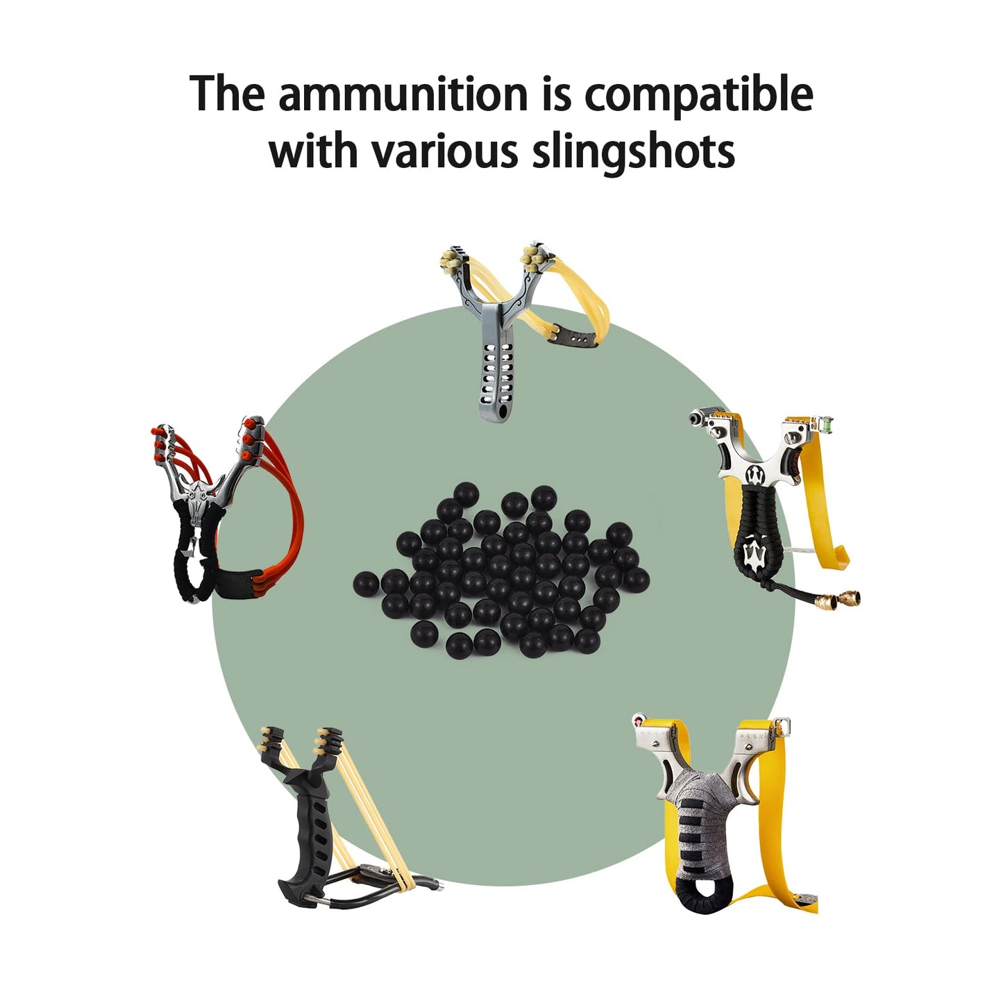 Windflo 2500 Pcs Clay Slingshot Ammo, 3/8Inch Hunting and Target Practice, Sling Shot Ammo is Biodegradable (2500)