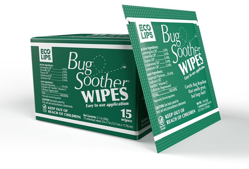 Bug Soother® Natural Insect Repellent Wipes – DEET-Free Mosquito & Bug Protection for Travel & On-the-Go, Family-Safe Plant-Based Formula – Made in USA (15 ct Pack)