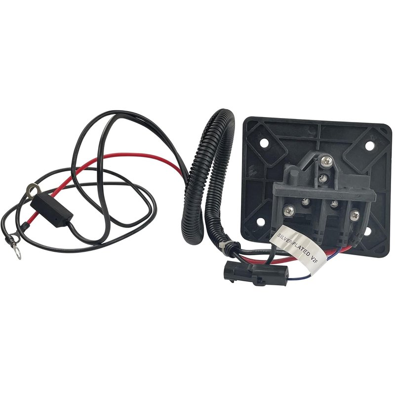 Huskey EZGO Charger Receptacle Delta-Q 48V Golf Cart Charging Port for 2008-Up EZGO RXV and 2014-Up EZGO TXT Electric Golf Carts, Replaces OEM Part #602529, 613304,After-Market Reference #8054
