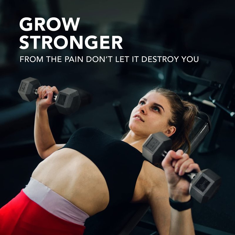 Dumbbell Hex- Rubber Grip - 45lbs