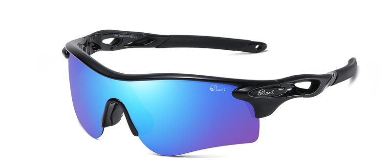 Bevi Polarized Sports Sunglasses for Men Women Baseball Running Cycling Golf Tr90 Durable and Ultralight Frame 2735C7