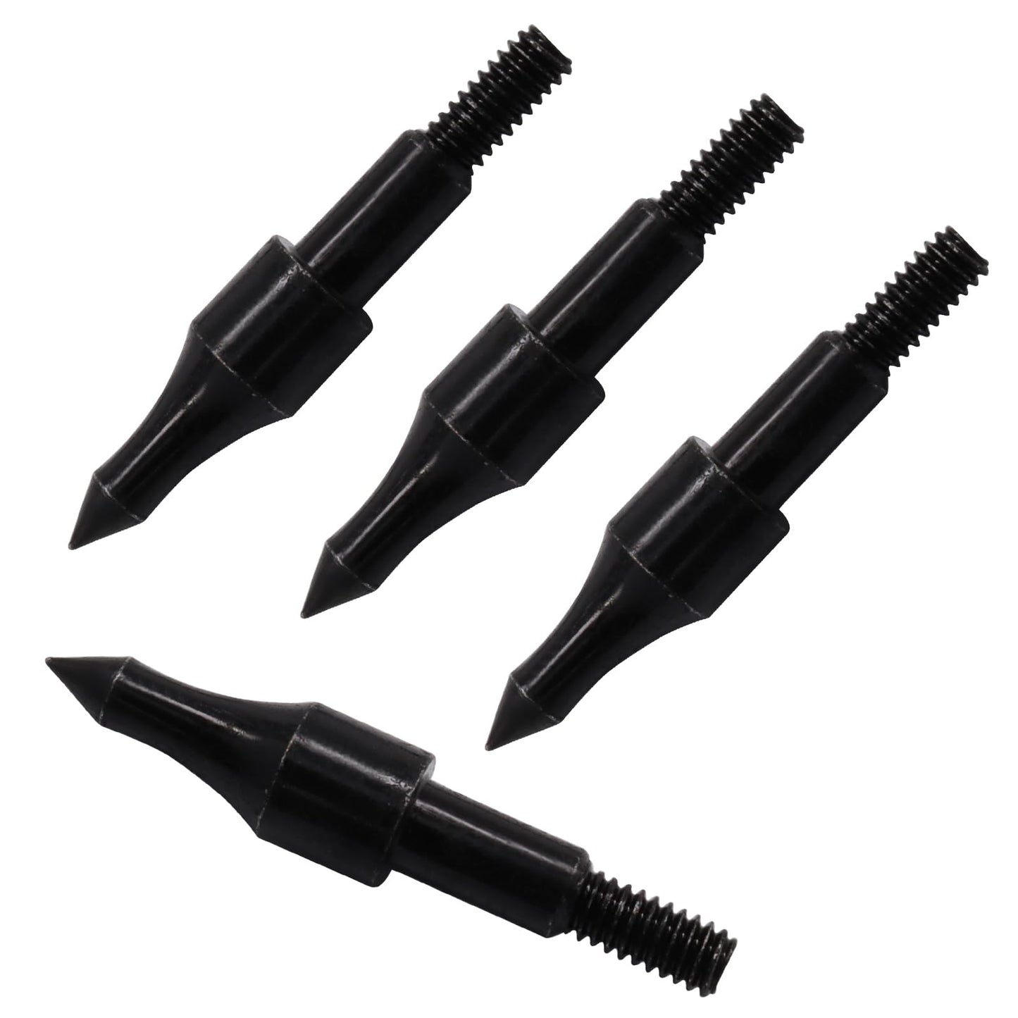 LifCratms 12 Pcs 100 Grains Archery Field Points, Practice Arrow Tip for 5/16 Inch Arrows, Field Tip for Recurve, Compound Bow Crossbow (Black)