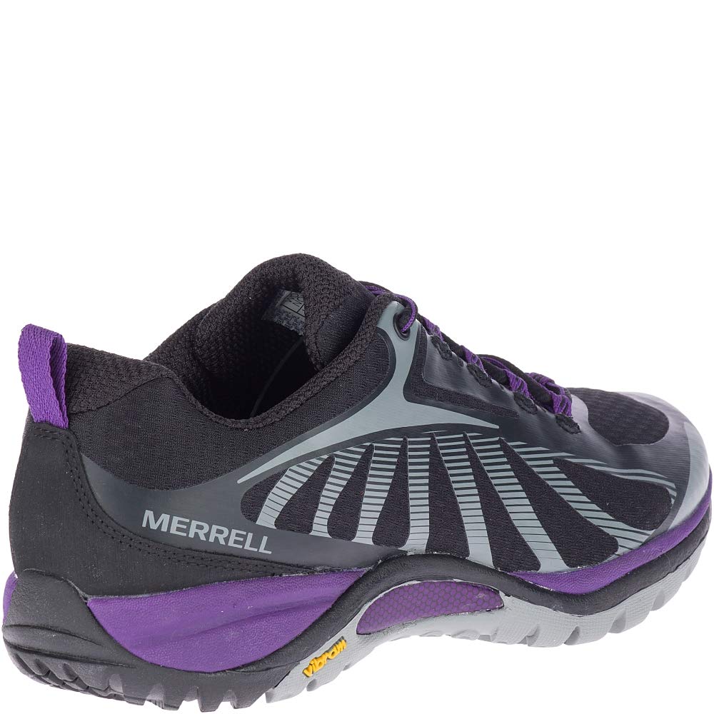 Merrell womens Siren Edge 3 Hiking Shoe, Black/Acai, 8 US