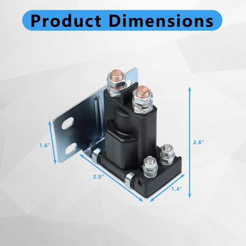 TXRXIZ 14V Golf Cart Solenoid Compatible with EZGO TXT Gas 4 Terminal Solenoid 1994-Up OEM #27153-G01, 27153G01, 612813