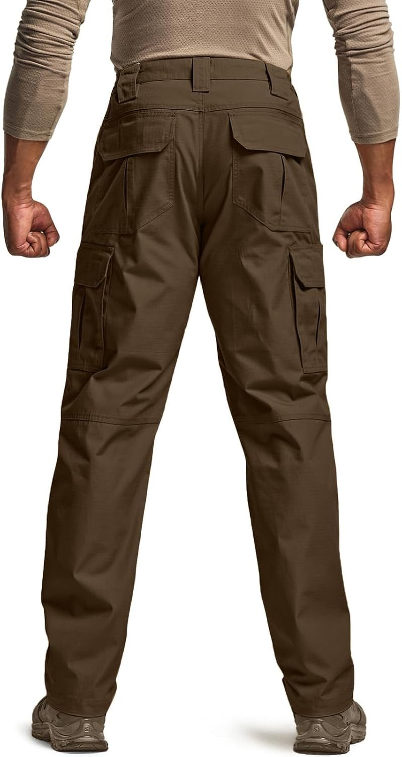CQR Men's Tactical Pants - Lightweight Water-Resistant Cargo Pants for Work & Hiking | EDC Outdoor Apparel