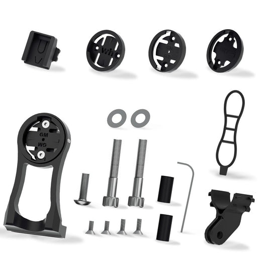 Bike Computer Mount for Garmin - Out Front Combo Mount for Wahoo Elemnt,Wahoo Elemnt Bolt, Wahoo Elemnt Mini, Bryton Cateye, Gopro and Bike Light Adapter