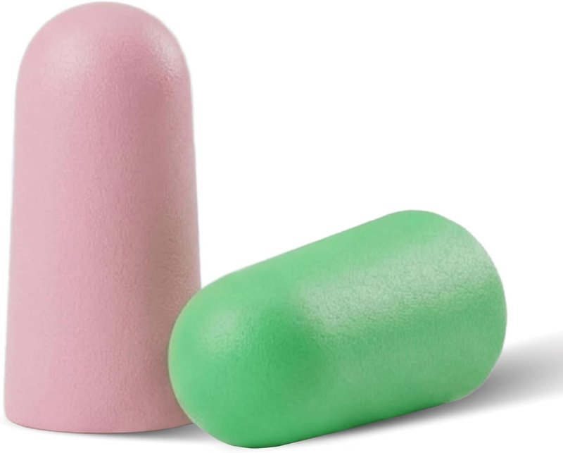 Soft Foam Earplugs - 33 dB NRR | Maximum Protection for Sleeping & Loud Environments - 50 Pairs (Neon)
