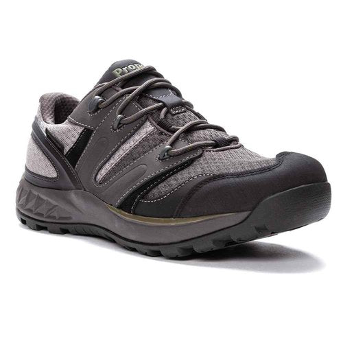 Propét Men's Vercors Waterproof Hikers, Grey/Olive, 10.5 Medium US