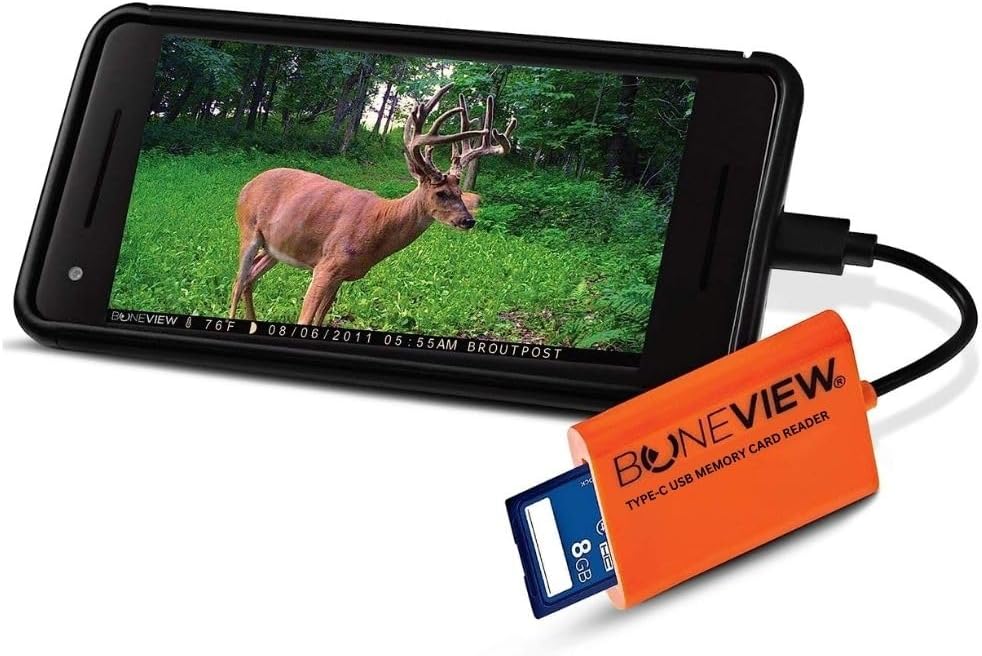 SD Card Reader for Android - Type C USB Trail Camera Viewer | Backup & Share Game Camera Photos & Videos